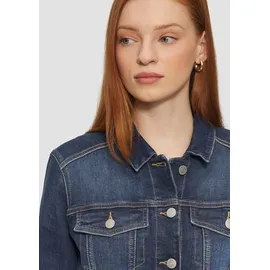 QS Schmal geschnittene Denimjacke in authentischer Waschung - blau - S