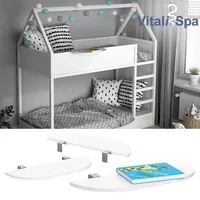 VitaliSpa Hängeral für Kinderbett Hochbett Einhängeregal Tablett Zubehör Regal