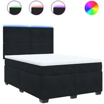vidaXL Boxspringbett 140 x 200 cm Schwarz