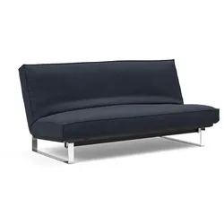 Schlafsofa Astoria Mischgewebe H:90cm/B:200cm/T:100cm Blau mit Stauraum Relaxfunktion klassischer Stil