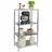 shelfr 4 Ebenen Edelstahl Regal - 61x36x113 Schwerlastregal bis 60kg Metallregal Küche