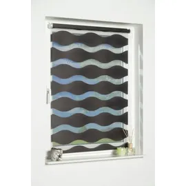 K-HOME Klemmfix Doppelrollo Welle 50 x 200 cm anthrazit