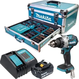 Makita DHP 489 SF1X9 inkl. 1 x 3,0 Ah + Ladegerät + 96 Tlg. Zubehör Set + Koffer