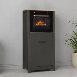 Interlink Geräteschrank Veneto 70 x 60 x 167 cm grau