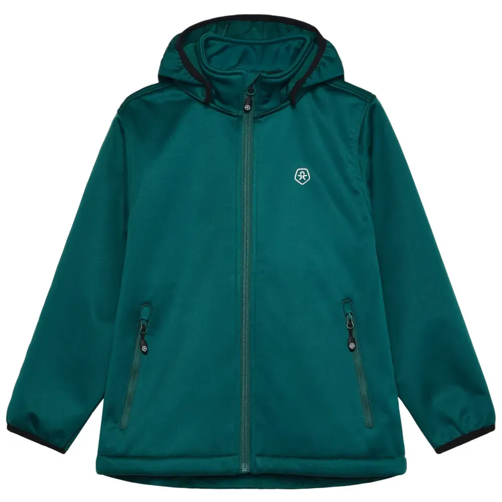 ColorKids Softshell Fleece Jacke Kinder - blau-9917 / 140