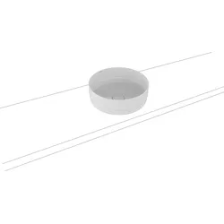 Waschtischschale „Nueva“ ⌀ 38 × 14,2 cm in manhattan, mit Perl-Effekt