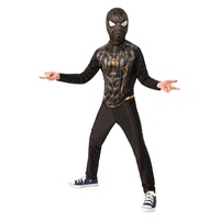 Rubie Spiderman Offizielles Marvel Kostüm für Kinder in der Größe 4-6 Jahre, Farbe: Schwarz und Gold, aus dem Film Spider-Man No Way Home.