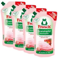 4x Frosch Granatapfel Weichspüler 1 Liter - Pflegend mit Granatapfel