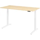 bümö Schreibtisch elektrisch Ahorn / Weiß
