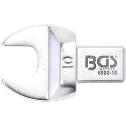 BGS, Schraubenschlüssel, Einsteck-Maulschlüssel  10 mm  Aufnahme 9 x 12 mm