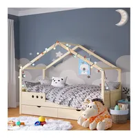 bellabino Hausbett Bela 90 x 200 cm Kiefer massiv braun