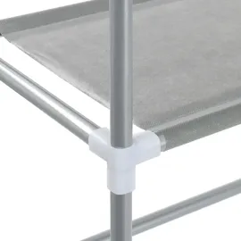 vidaXL Waschmaschinenregal 3 Ablagen Silbern 69x28x169 cm