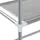 vidaXL Waschmaschinenregal 3 Ablagen Silbern 69x28x169 cm