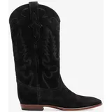 SHILOH Cowboy-Stiefel (EU 37) Midnight Daim Noir, Schwarz