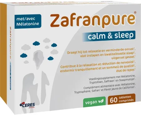 Zafranpure Calm And Sleep Schlaf/Stress/Müdigkeit 60 Tabletten