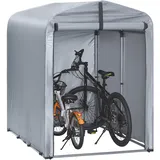 SoBuy Fahrradgarage wetterfest Geräteschuppen Fahrradgarage für 1-2 Fahrräder Carport Zelt mit UV-Schutz Fahrradschuppen für Regenschutz Terrasse Motorrad Garage Gartenhaus 120x163x176cm KLS11-K