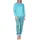normann Frottee Pyjama mit Herzmotiv Türkis 36-38