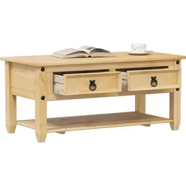 vidaXL Couchtisch Corona Braun Kiefer 100 x 48 x 45 cm