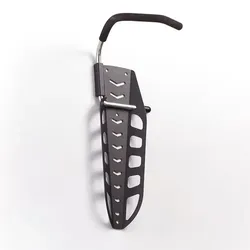 Fahrradhalterung, 18 x 14 x H 36 cm, umhüllter Haken - schwarz