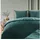 Blumtal Bettwäsche Cashmere-Touch Plüsch Petrol 135 x 200 cm + 80 x 80 cm