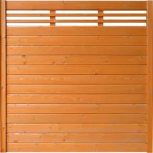 BM Massivholz Sichtschutzzaun-Element Typ 137 180 cm x 180 cm Kirschbaumfarben