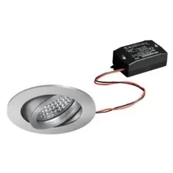 Brumberg 38143783 LED-Einbaustrahler 230 V AC, 50 Hz, 6 W, 38°, 3.000 K, rund, schwenkbar, vinyls