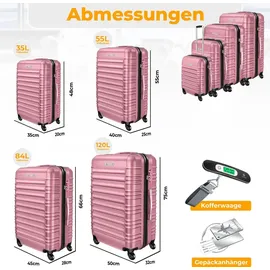 Kesser Koffer-Set 4-tlg. rosa/abs