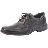 B0812 Herren Derby Schnürhalbschuhe Schwarz Nero 00 47 EU Extra weit