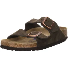 Birkenstock Arizona Mocca Weichbettung Veloursleder Schmal Unisex - Braun 40