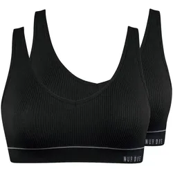 NUR DIE Damen Bustier Retro 2er Pack