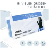 Dr. Berger Einweghandschuhe Nitril Einmalhandschuhe latex- und puderfrei Schwarz M