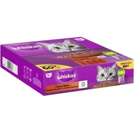 Whiskas Klassische Auswahl in Gelee 60 x 85 g