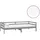 vidaXL Tagesbett 90 x 200 cm Grau