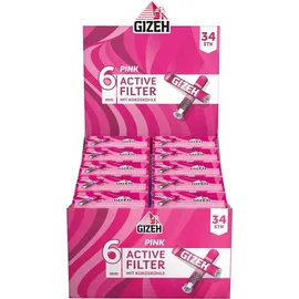 Gizeh Pink 6 mm Masterpack – je 10 Filter pro Pack