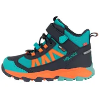 TROLLKIDS Kinder Wanderschuh Tronfjell mid Atlantisblau/Dunkelblau/Orange, BLAU|dunkelblau|orange 31