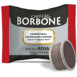 CAFFÈ BORBONE Rote Kaffeemischung - 50 Kapseln - Kompatibel mit Kaffeemaschinen der Marke Lavazza®* Espresso Point®*