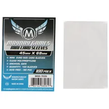 Mayday Games Mini Euro Kartenhüllen 100 Stück 45x68mm