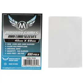 Mayday Games Mini Euro Kartenhüllen 100 Stück 45x68mm