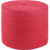 vidaXL Juteseil Jute Rot 6 mm
