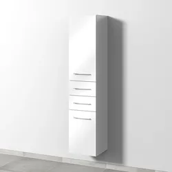 Hochschrank Anschlag links 2morrow (G2271L) 1615x350x350 Weiß-Glanz