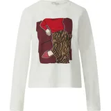 s.Oliver Weiches Langarmshirt mit Schmucksteinen - creme - 34