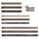 GAH Alberts Alberts 822705 DURAVIS® Ladenband, gerade, Abschluss abgerundet, schwarzdiamant duplexbeschichtet, Rollen-Ø 13 mm, Größe 400 x 40 mm, 4er Set