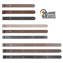 GAH Alberts Alberts 822705 DURAVIS® Ladenband, gerade, Abschluss abgerundet, schwarzdiamant duplexbeschichtet, Rollen-Ø 13 mm, Größe 400 x 40 mm, 4er Set