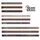 GAH Alberts Alberts 822705 DURAVIS® Ladenband, gerade, Abschluss abgerundet, schwarzdiamant duplexbeschichtet, Rollen-Ø 13 mm, Größe 400 x 40 mm, 4er Set