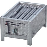 BSR-Grillen Profi Gastrobräter Gasgrill mit Grillrost, 1-flammig, Piezo Zünder, 1 x Gasregler stufenlos, Gasbräter inkl. Grillrost, Abtropfblech, Brennerabdeckung, Gasschlauch und Druckminderer