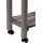 Dobar rollbares Hochbeet mit Rankgitter 79 x 28,5 x 130 cm Grau