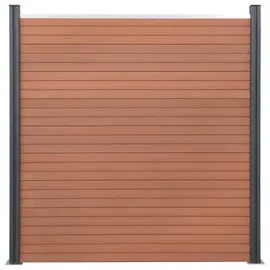 vidaXL Zaun-Set 699 x 186 cm Braun/WPC