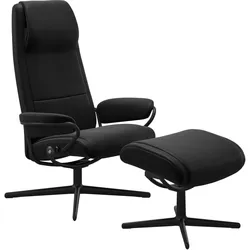Stressless Sessel | Paris Cross Base Batick Schwarz Matt Schwarz Hoher Rücken