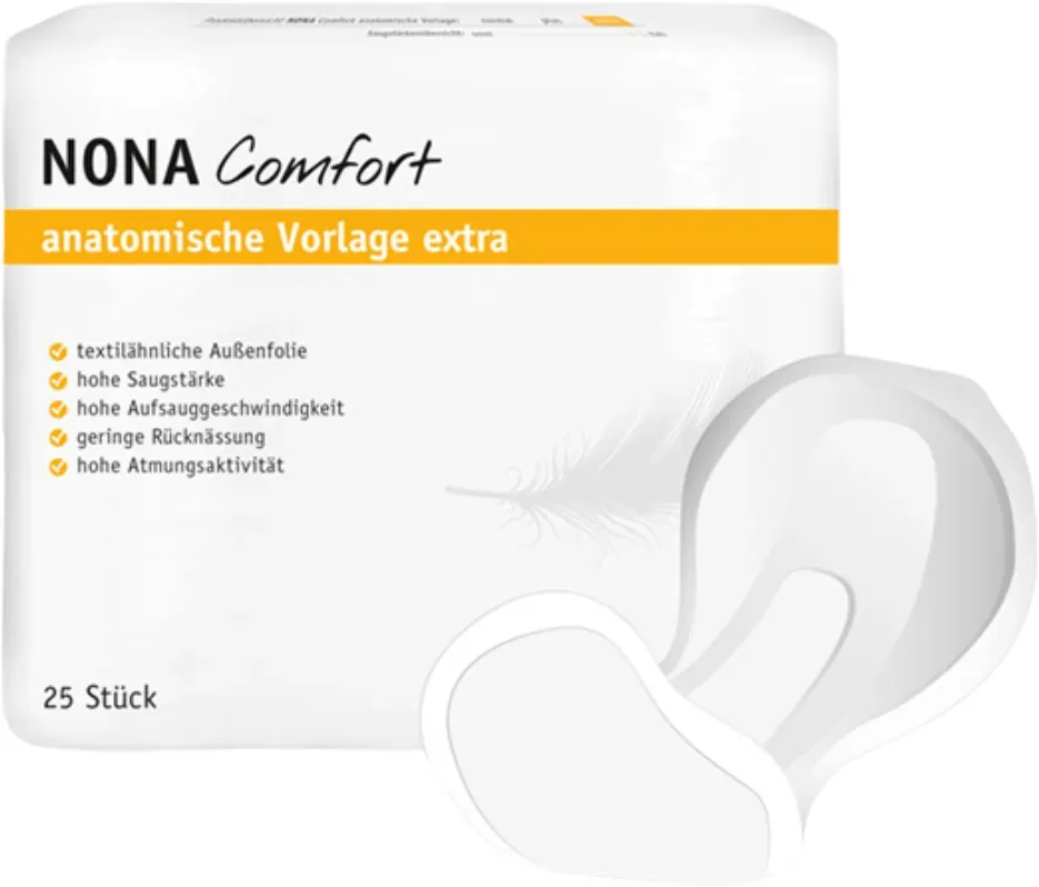 NONA Comfort anatomische Vorlage Extra Beutel 25 Stück