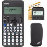 DynaTech Casio FX-82 DE CW mit CalcCase-Schutztasche, und Displayschutzfolie im Set